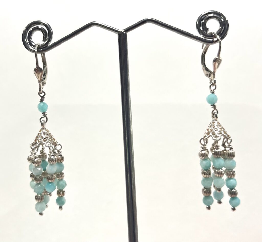 Amazonite bracelet & earrings set