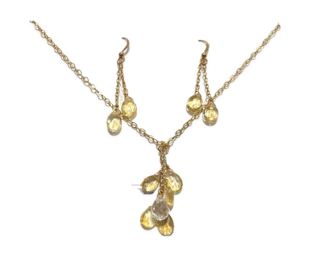 Citrine lariat