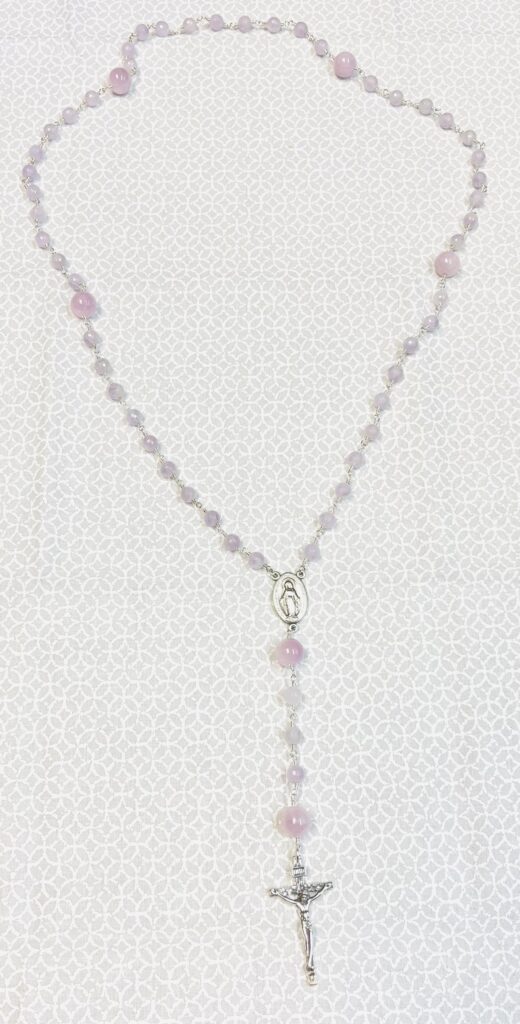 Rosary with kunzite