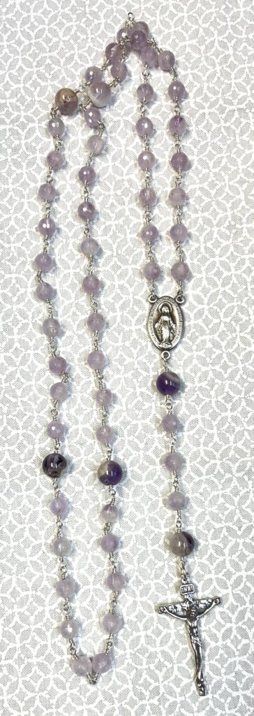 Rosary with amethyst