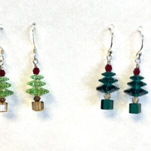Christmas tree earrings